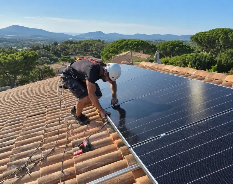 Installateur panneaux solaires Belcodène — pose photovoltaïque sur toiture