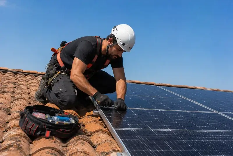 Maintenance et monitoring de panneaux solaires à Belcodène