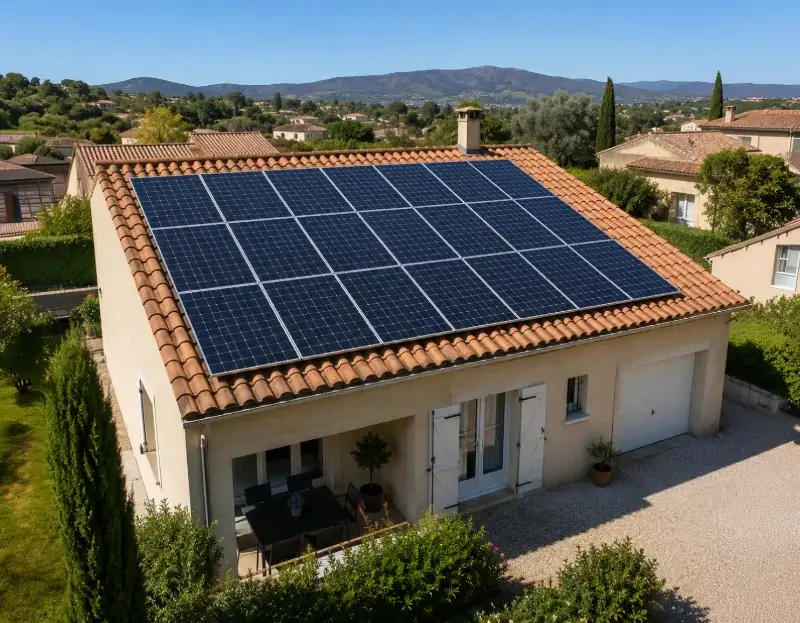 Prime à l'autoconsommation panneaux solaires Belcodène — aide financière de l'État
